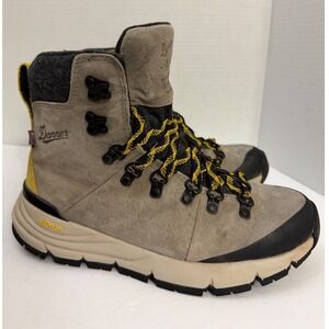 Danner Arctic 600 Side-Zip 7" Driftwood Yellow Waterproof Winter Boots 67341 6.5